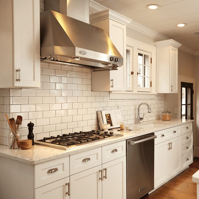White modular kitchen cabinet