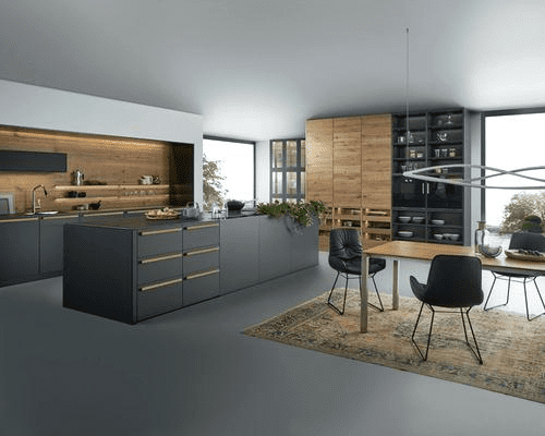 modern design gray cabinets