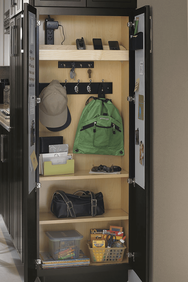 neatly organized accessories